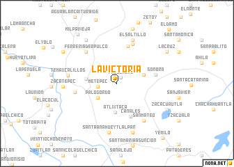 map of La Victoria