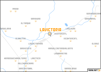 map of La Victoria