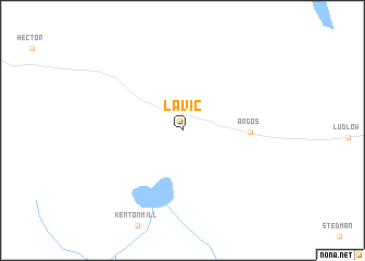 map of Lavic