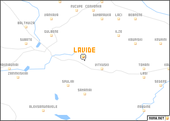 map of Lavide