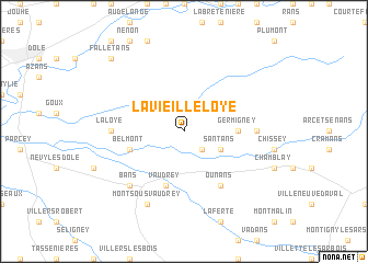 map of La Vieille-Loye