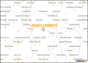 map of La Vieille Morte