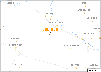 map of La Vieja