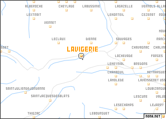 map of Lavigerie