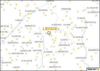 map of La Vigía