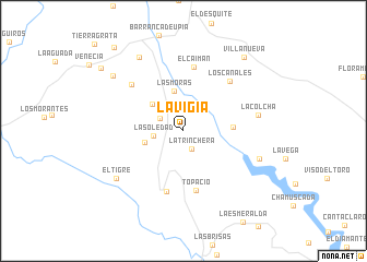 map of La Vigía