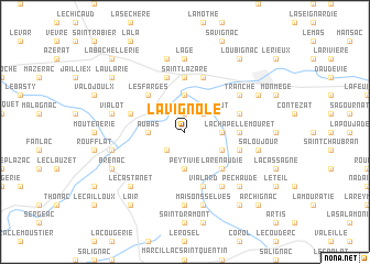 map of Lavignole