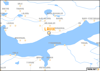 map of Lavik