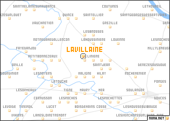 map of La Villaine