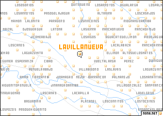 map of La Villa Nueva