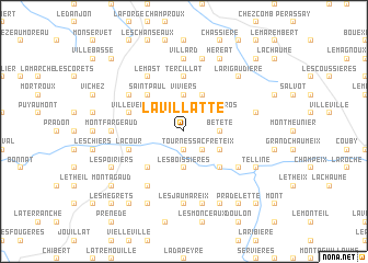 map of La Villatte