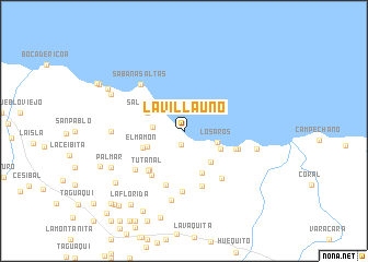 map of La Villa Uno