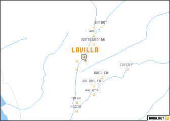 map of La Villa