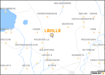 map of La Villa