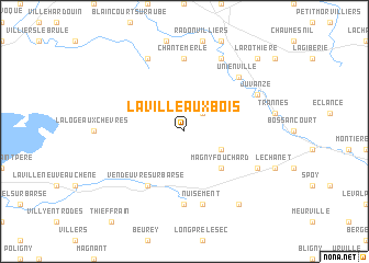 map of La Ville-aux-Bois