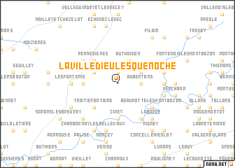 map of La Villedieu-lès-Quenoche