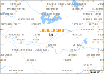 map of La Villedieu