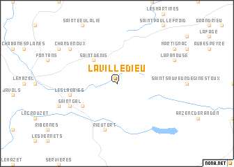 map of La Villedieu