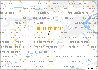 map of La Ville-du-Bois