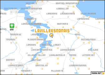 map of La Ville-ès-Nonais