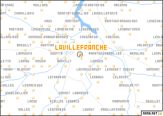 map of La Villefranche