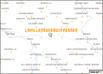 map of Lavilleneuve-aux-Fresnes