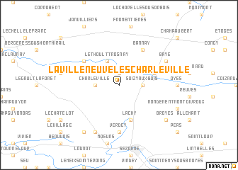 map of La Villeneuve-lès-Charleville