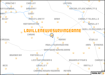 map of La Villeneuve-sur-Vingeanne