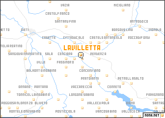 map of La Villetta