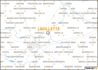 map of La Villette