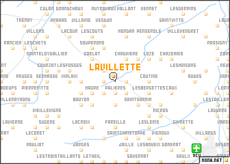 map of La Villette