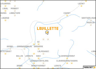 map of La Villette