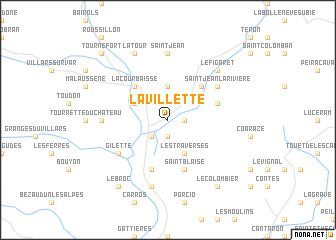 map of La Villette