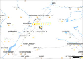 map of La Ville Zinc