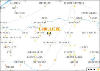 map of La Villière