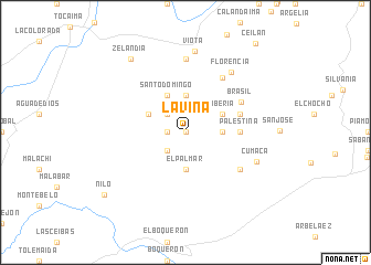 map of La Viña