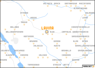map of Lavina