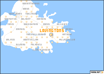 map of Lavingtons