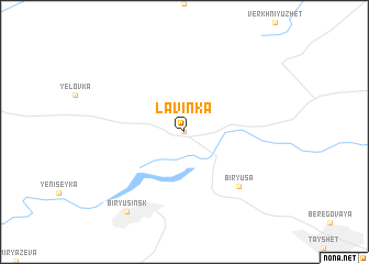 map of Lavinka