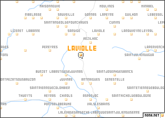 map of Laviolle