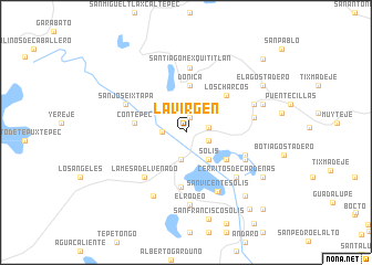 map of La Virgen