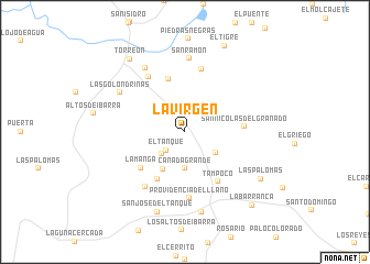 map of La Virgen