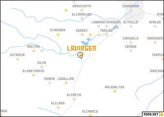 map of La Virgen