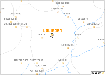 map of La Virgen