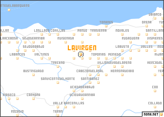 map of La Virgen