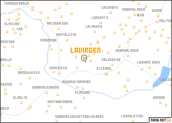 map of La Virgen