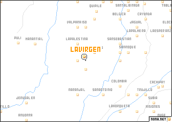 map of La Virgen