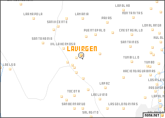 map of La Virgen