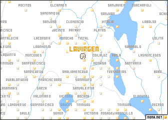 map of La Virgen