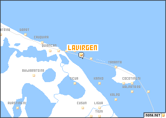 map of La Virgen